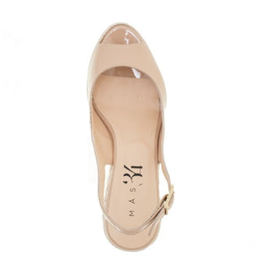 Isabel Wedge - Nude Patent Leather