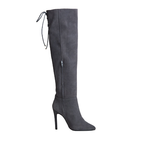 Marissa Boot - Grey Suede is one of Barcemoda’s most popular ladies suede boots.