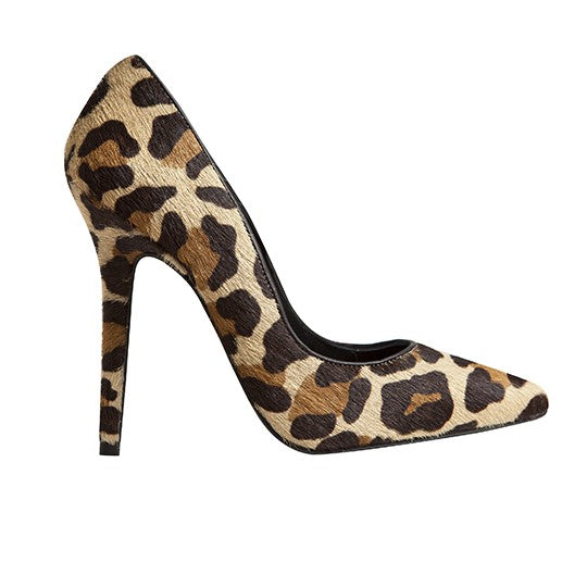 Berta Stiletto - Leopard Cowhide is one of Barcemoda’s most sought-after ladies stiletto heels.